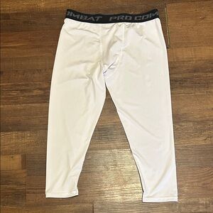 White Athletic Compression Pants